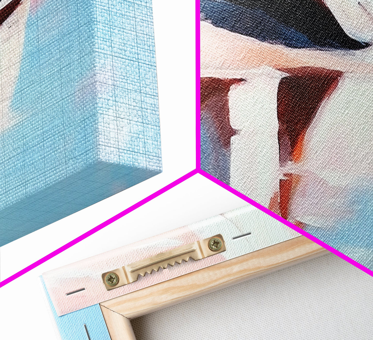 Reflection, Beach Sand, Framed Canvas Print, Coastal Home Decor, Soft Aesthetic, Minimalist Art, Dreamy Seascape, Serene Painting