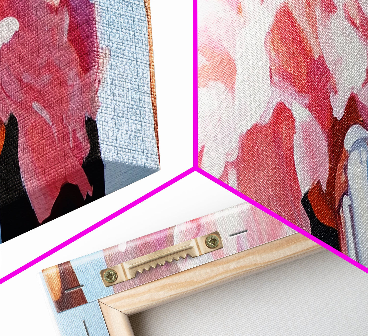 Flower Bicycle, Romantic Aesthetic, Feminine Wall Art, Soft Pastel Painting, Canvas Print, Bedroom Wall Art, French Chic Decor