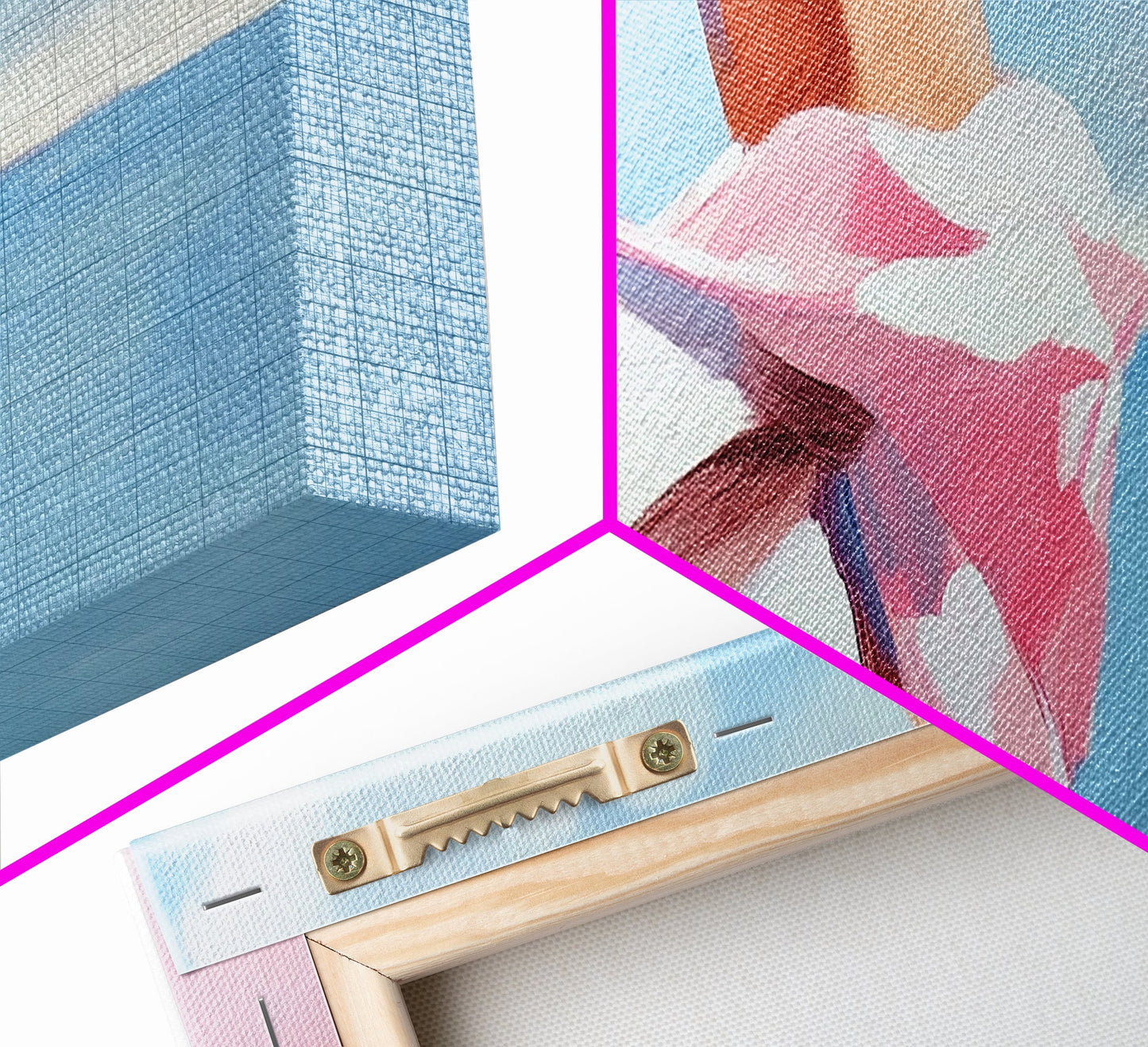 Woman on Beach, Windy Dress, Ocean Breeze, Framed Canvas Print, Feminine Wall Art, Boho Home Decor, Coastal Aesthetic, Bedroom