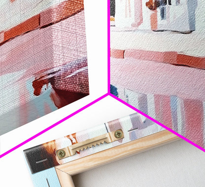 Lakeside House, Reflections, Peaceful Landscape, Canvas Print, Serene Wall Art, Modern Home Decor, Minimalist Artwork, Living Room Accent