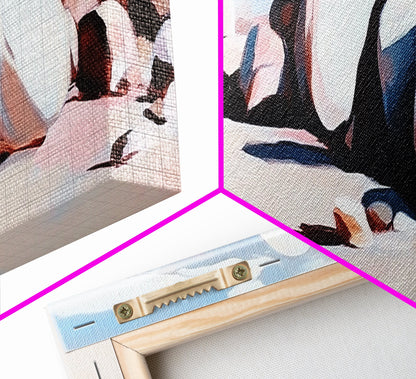 Beach Rocks, Ocean, Shore, Canvas Print, Coastal Art, Relaxing Summer Decor, Minimalist Artwork, Bedroom or Bathroom Wall Art