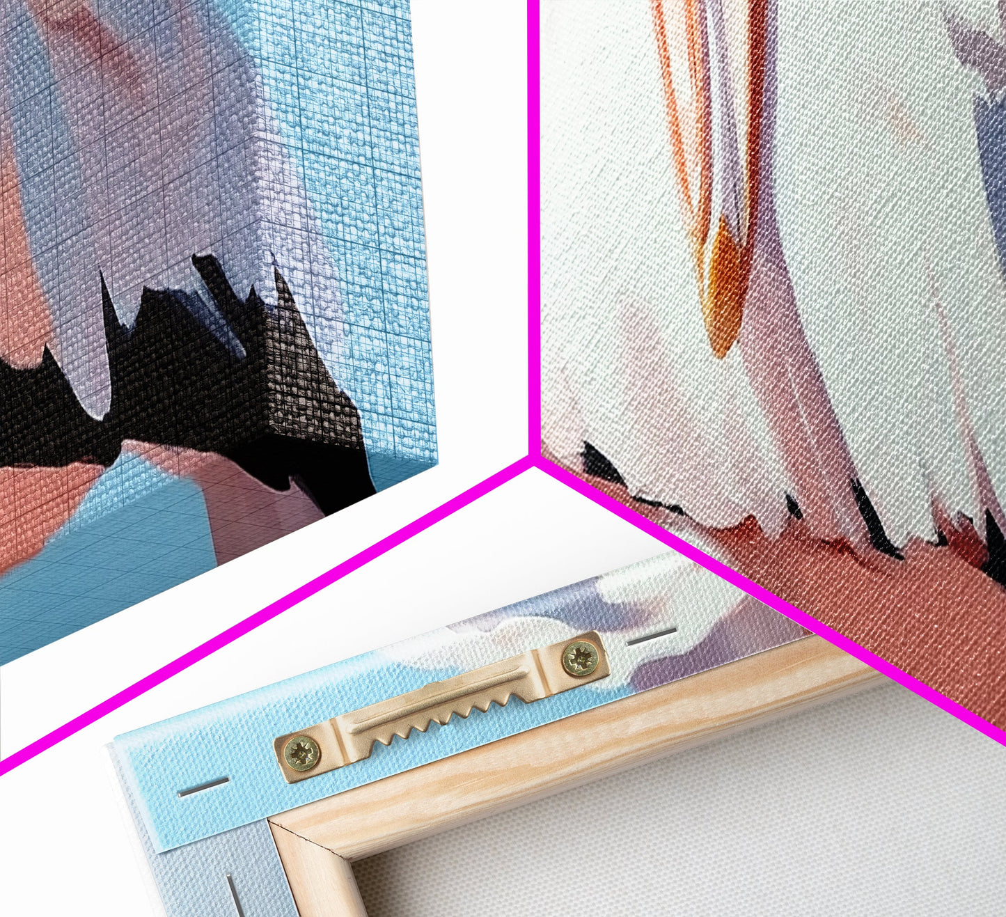 Pelican, Coastal, Bird, Canvas Print, Seaside Wall Art, Nautical Decor, Ocean Wildlife Art, Minimalist Beach House Artwork, Living Room Art