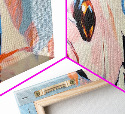 Vibrant Fish, Ocean Life, Marine Art, Framed Canvas Print, Coastal Wall Decor, Nautical Living Room Art, Tropical Fish Painting