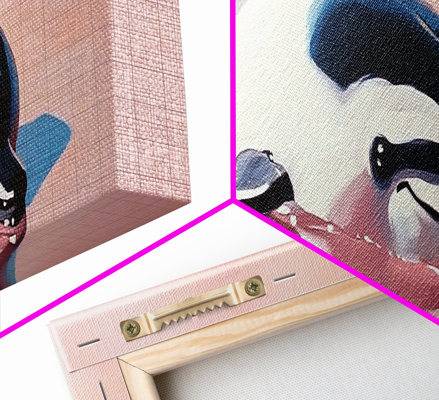 Playful Dolphin, Ocean Waves, Marine Life, Framed Canvas Print, Nautical Wall Art, Beach House Decor, Living Room Coastal Art