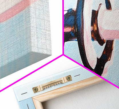 Segelbootknoten, maritimes Thema, Meeresleben, gerahmter Leinwanddruck, Küstenhausdeko, minimalistische Kunst am Meer, Wandkunst fürs Strandhaus