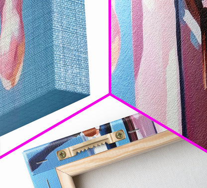 Power Pole Painting, Urban Wall Art, Modern Industrial Art, Blue Sky Print, Large Canvas Print, Minimalist Home Decor, Office Wall Art