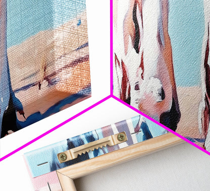 Desert Trees, Minimalist Landscape, Rustic Home Decor, Framed Canvas Print, Living Room Wall Art, Boho Aesthetic, Neutral Nature Art