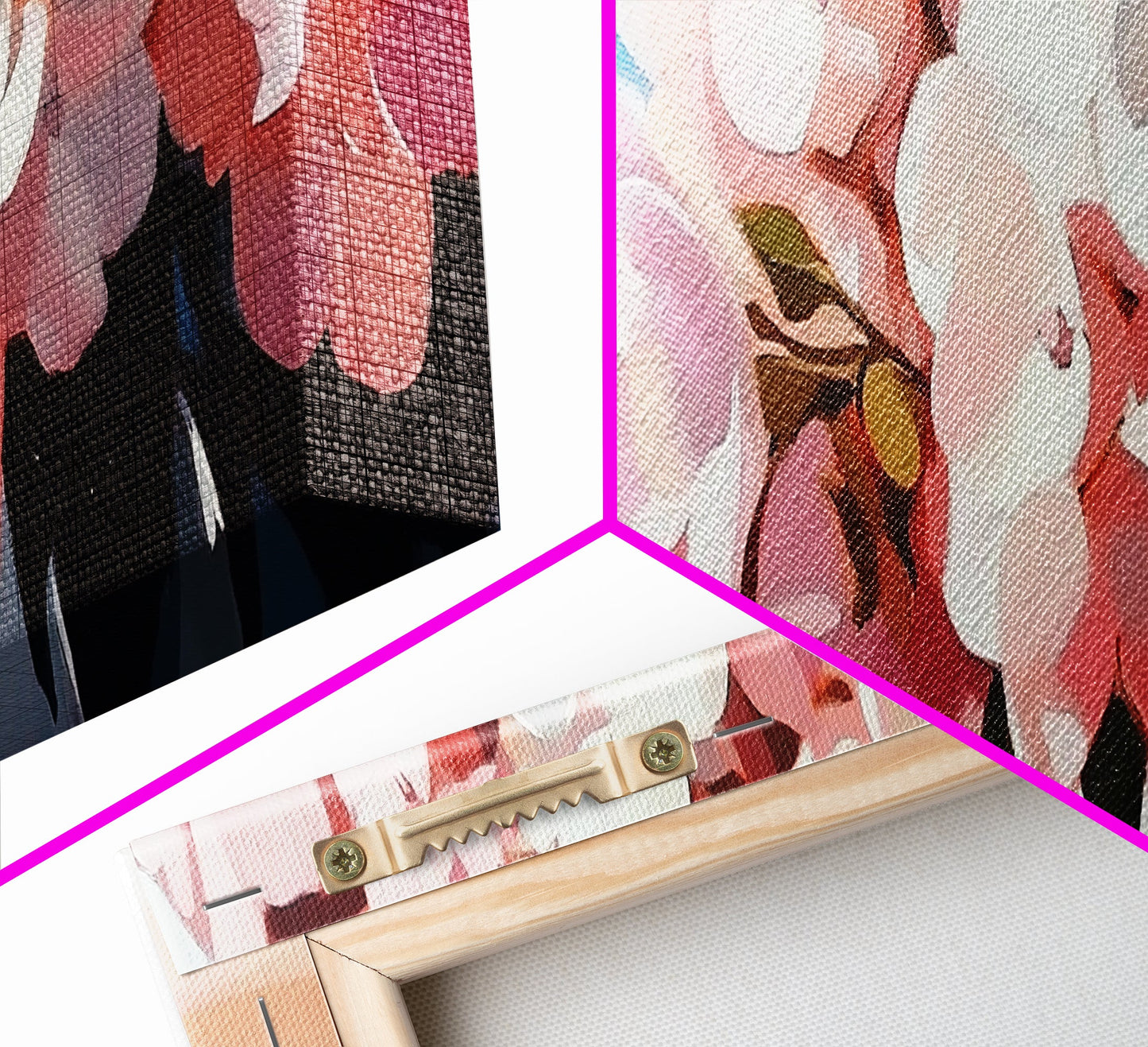 Hydrangea Blooms, Coastal Flowers, Nature Wall Art, Living Room Decor, Summer Aesthetic, Impressionist Style, Framed Canvas Print