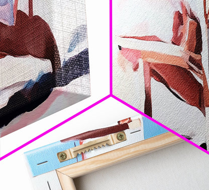 Beach Chair, Coastal Relaxation, Vacation Home Art, Canvas Print, Seaside Aesthetic, Minimalist Beach Painting, Soft Pastel Art