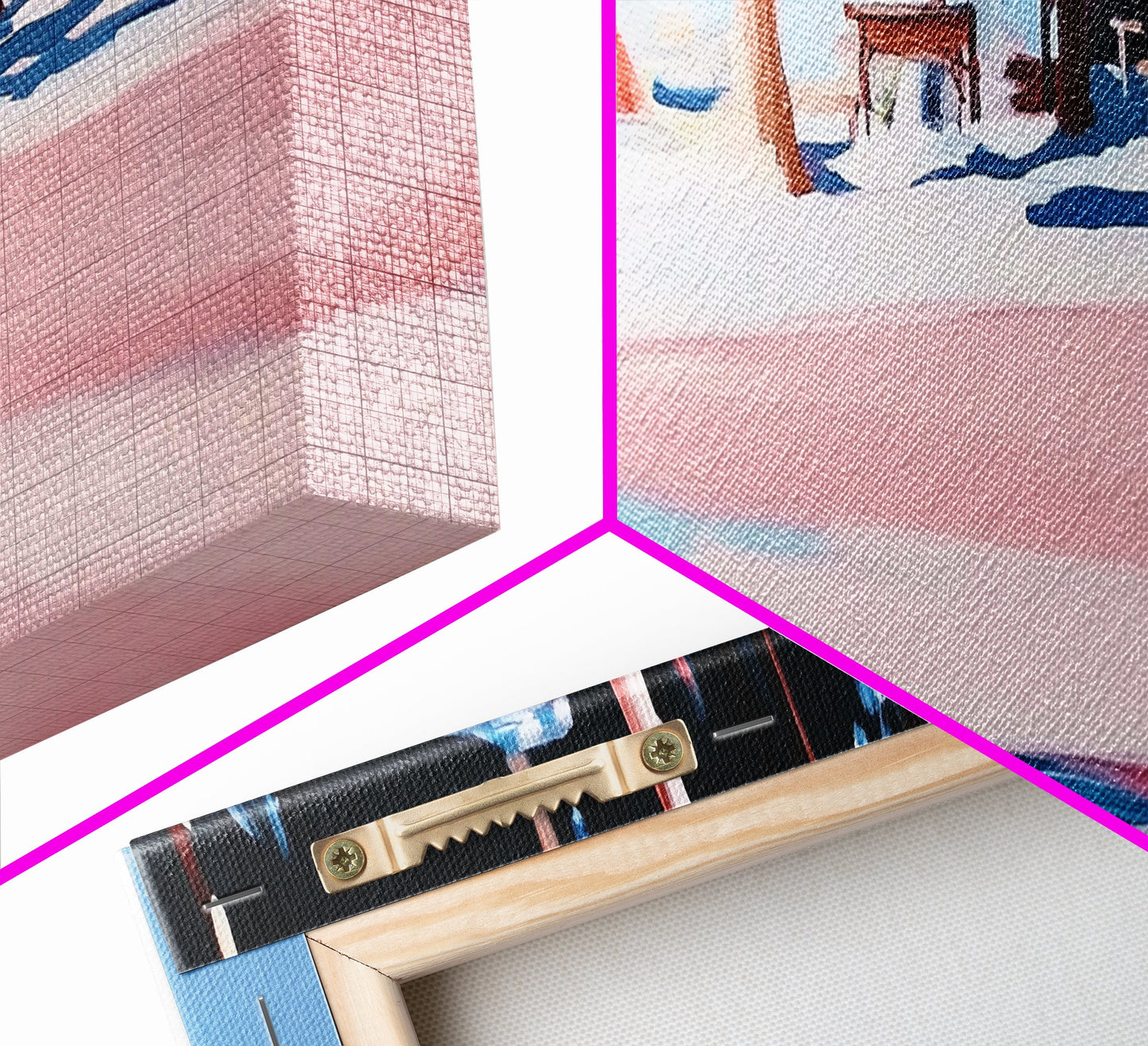 Camping Scene, Nature Landscape, Outdoor Adventure Art, Framed Canvas Print, Rustic Cabin Decor, National Park Wall Art, Minimalist Art