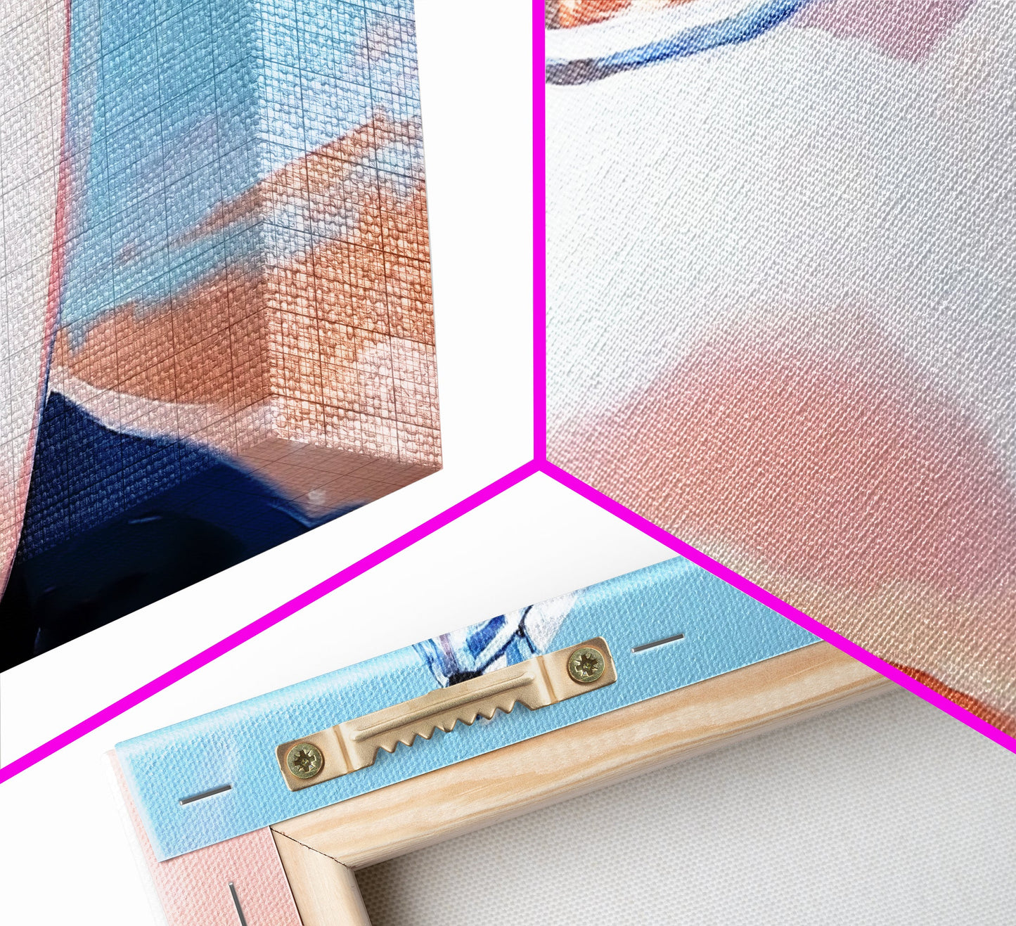 Weißes Kanu, Küstenwandbild, maritime Ästhetik, gerahmter Leinwanddruck, minimalistisches Bootsbild, maritime Kunst für Strandhäuser, Meeresdeko