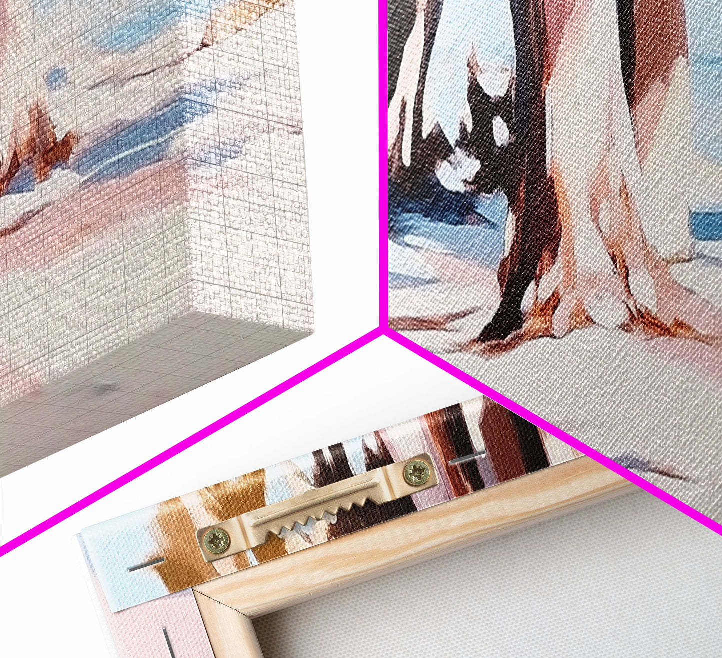 Palm Shadows, Beach Escape, Relaxing Shoreline, Summer Coastal, Canvas Print, Boho Aesthetic, Living Room Wall Art, Modern Tropical Decor