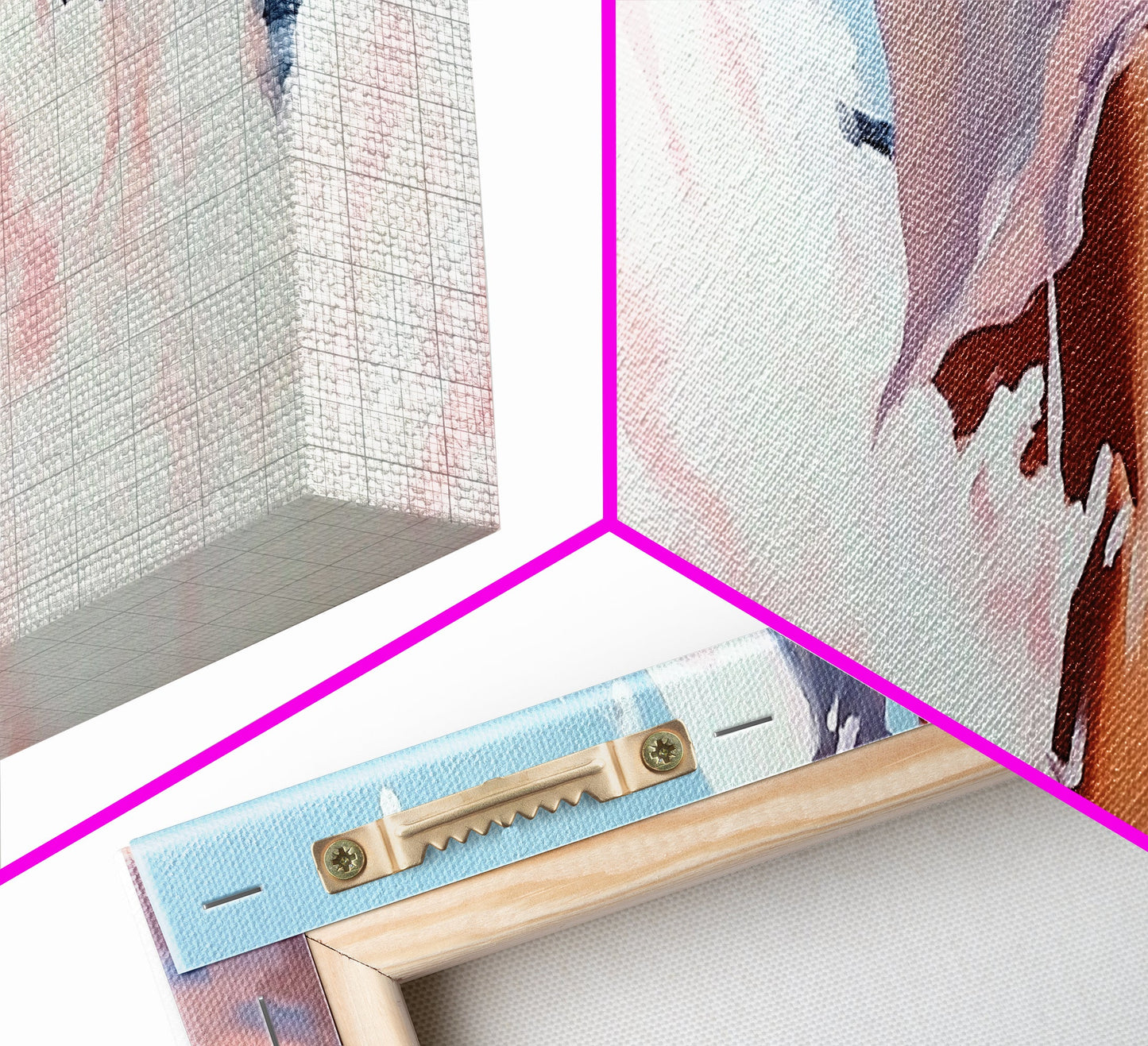 Woman in Waves, Coastal Elegance, Romantic Beach Art, Canvas Print, Ocean Aesthetic, Dreamy Home Decor, Living Room Wall Art