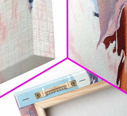 Woman in Waves, Coastal Elegance, Romantic Beach Art, Canvas Print, Ocean Aesthetic, Dreamy Home Decor, Living Room Wall Art