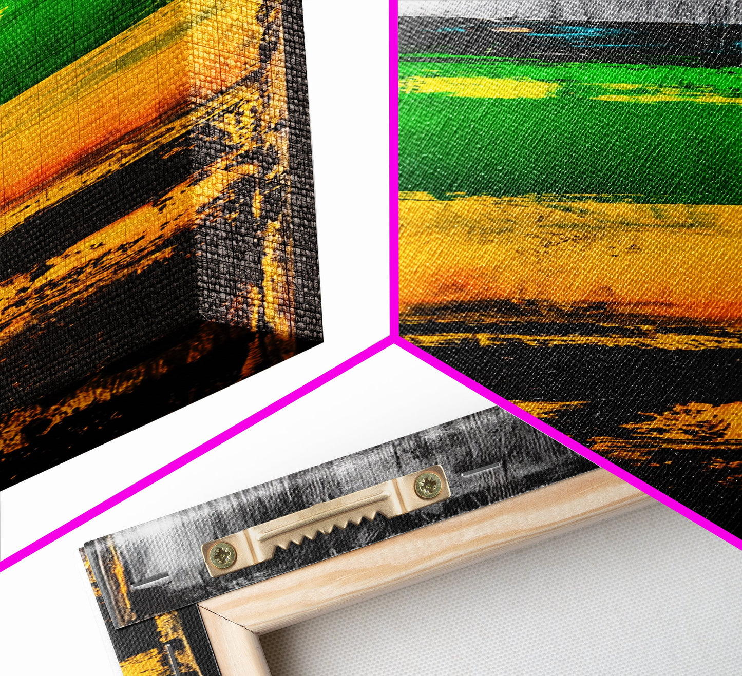 Rustic Abstract, Distressed Wood Texture Painting, Modern Farmhouse Wall Art, Framed Canvas Print, Industrial Decor, Neutral Artwork