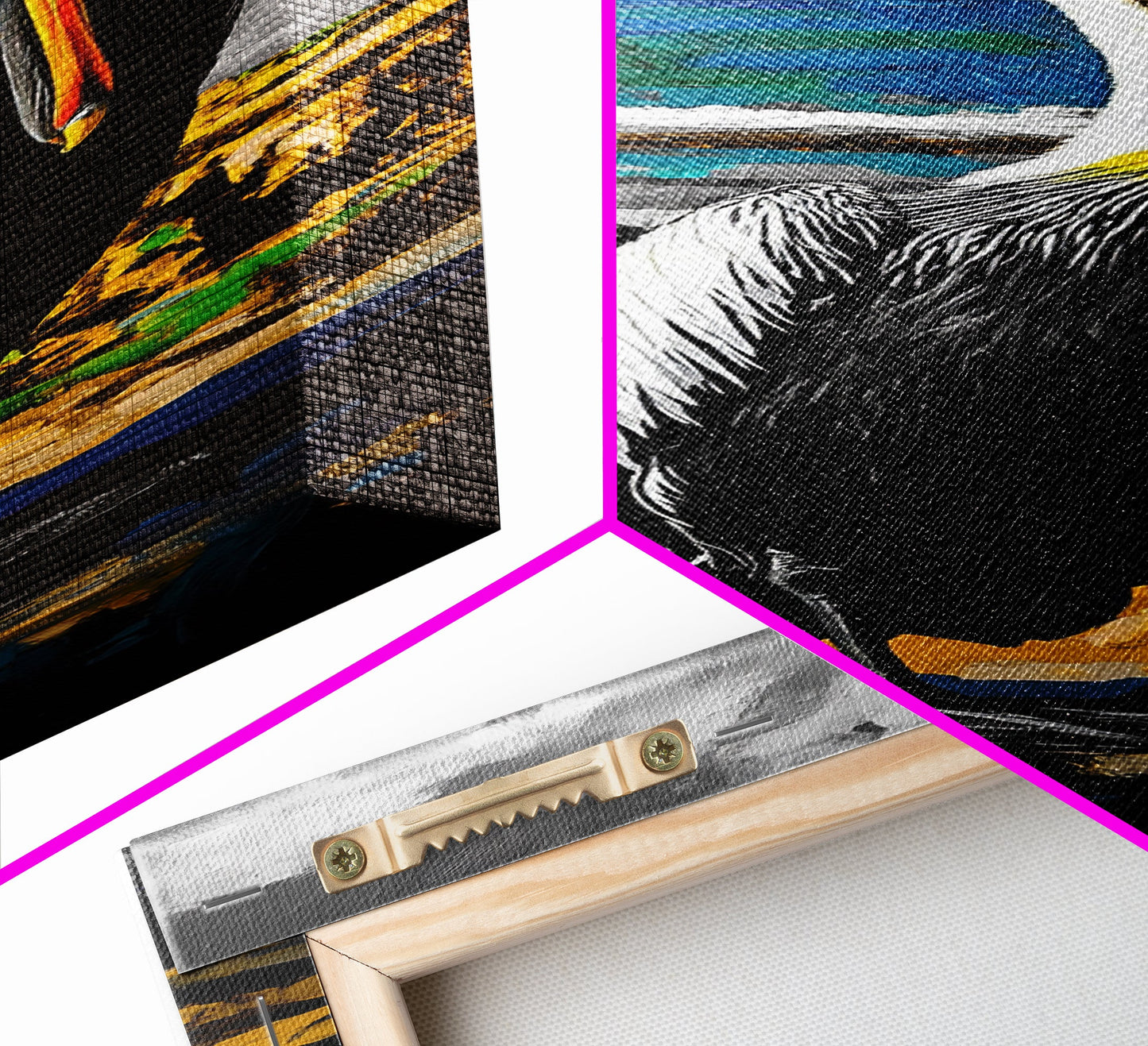 Pelican, Coastal Wall Art, Beach House Decor, Nautical Art, Ocean Animal Print, Wildlife Art, Tropical Home, Canvas Print