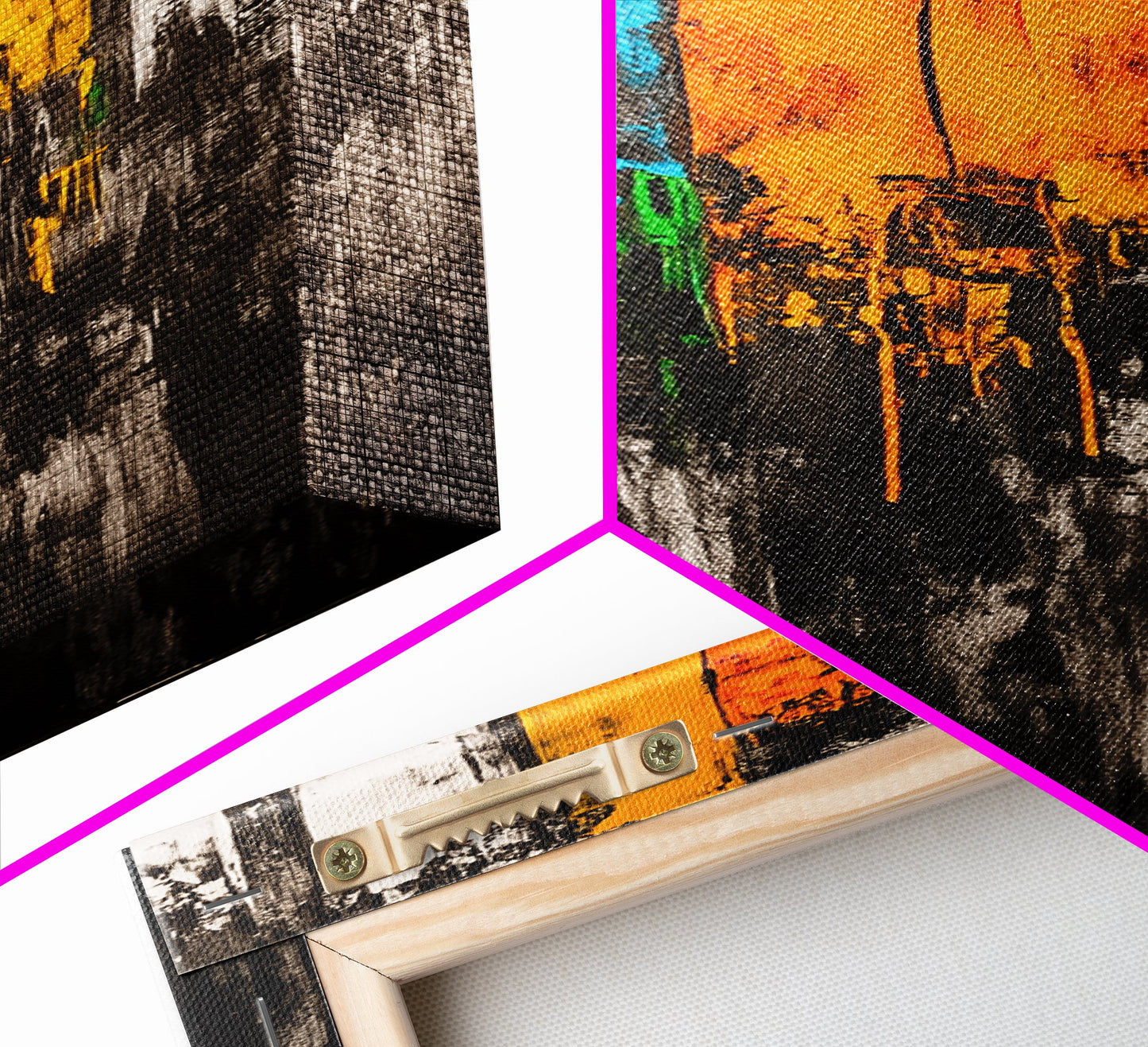 Dripping Paint Art, Abstract Modern Painting, Colorful Statement Wall Decor, Vibrant Home Accent, Unique Art Piece, Canvas Print