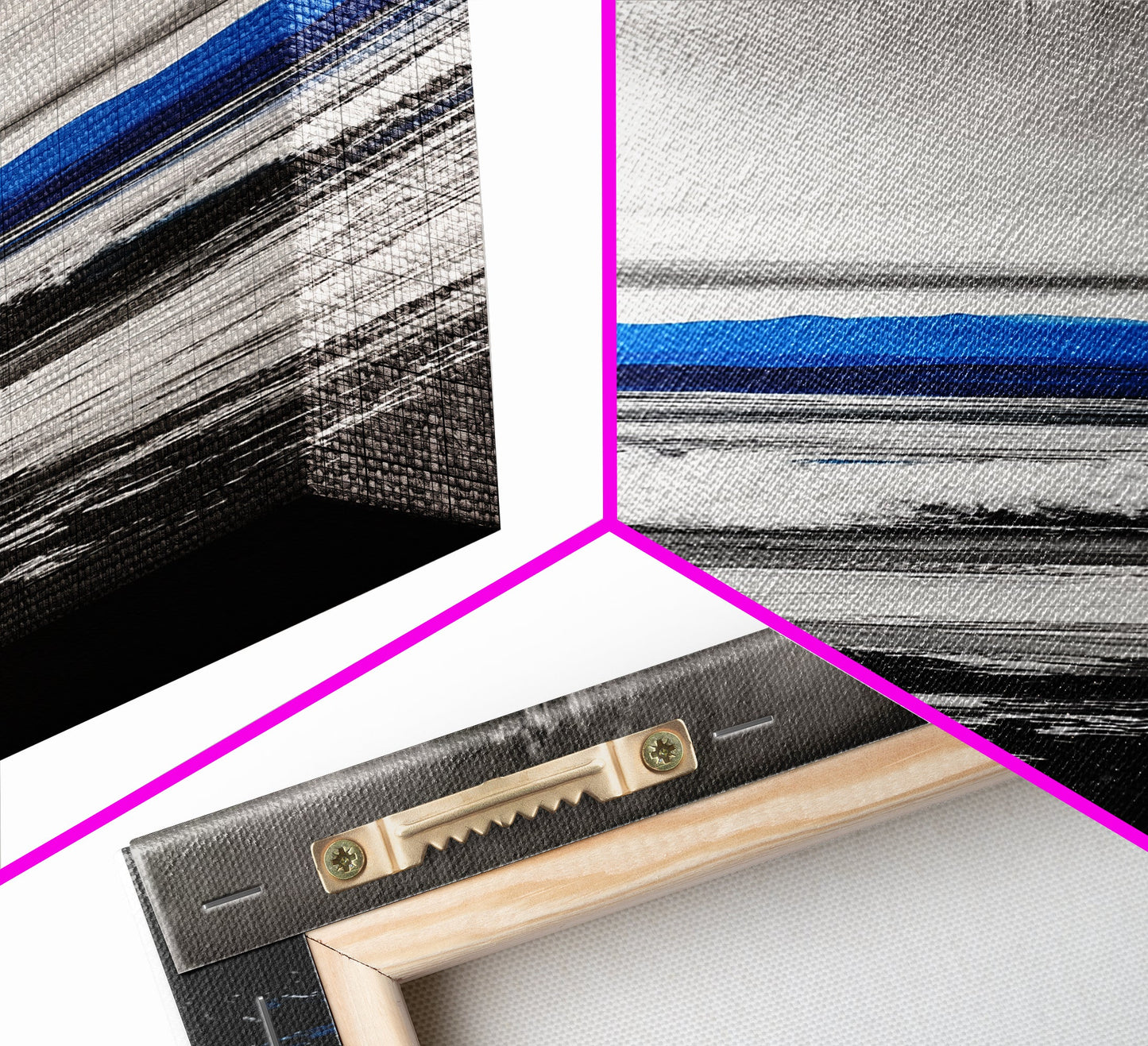 Stormy Waves, Dramatic Seascape, Black and White Art, Framed Canvas Print, Coastal Wall Art, Nautical Home Decor, Minimalist Seascape