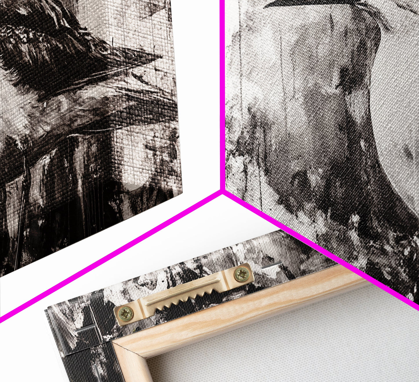 Black and White Bird, Modern Abstract, Minimalist Art, Canvas Print, Nature Wall Art, Office Wall Art, Boho Aesthetic Decor