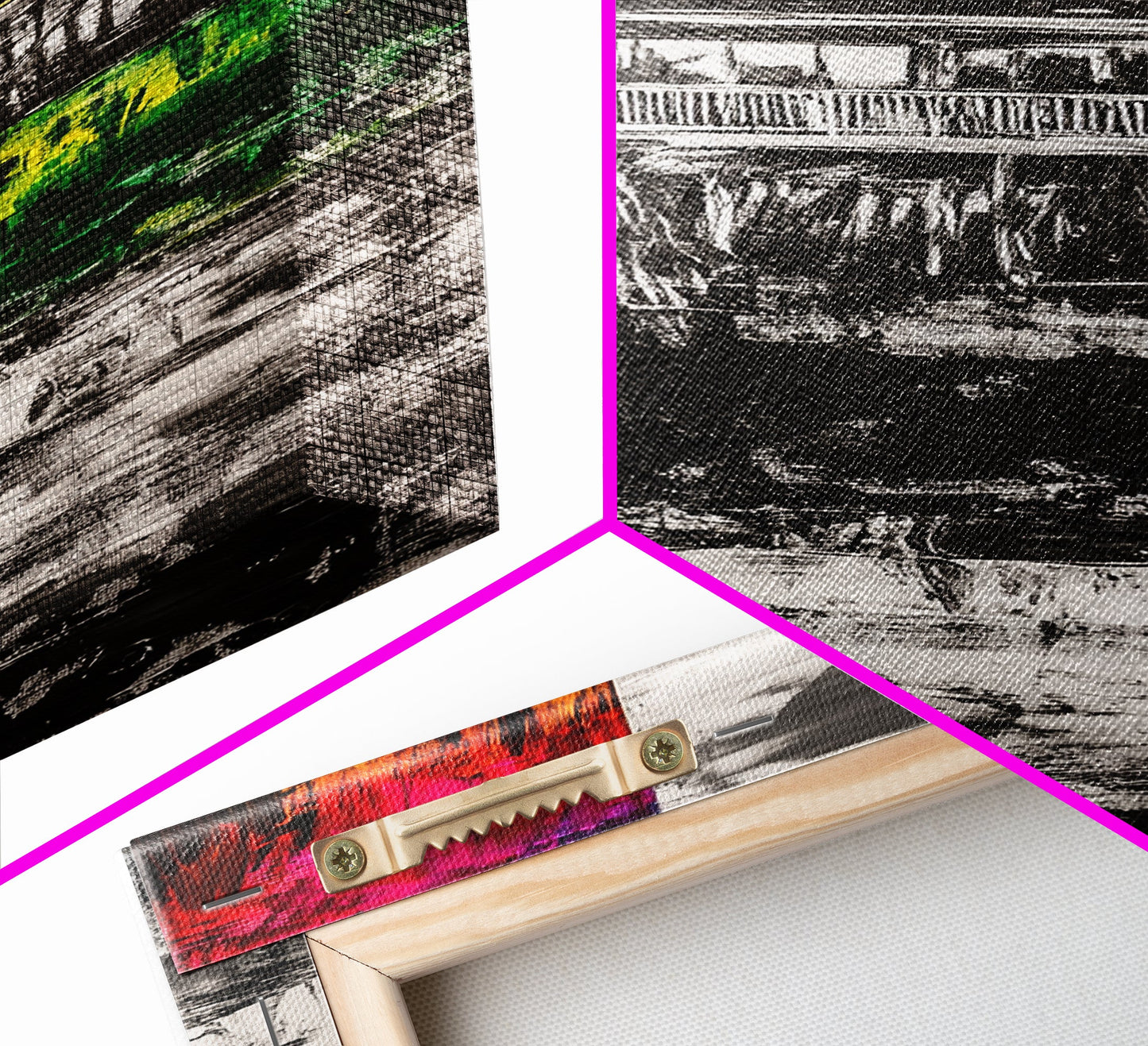 Pier House, Sunset Painting, Coastal Decor, Beach House Art, Framed Canvas Print, Living Room Wall Art, Nautical Theme, Abstract Home Decor