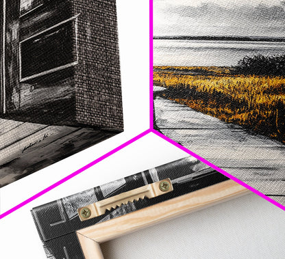 Porch View, Relaxing Landscape, Rustic Home Art, Lake House Decor, Cabin Wall Art, Nature Lover Gift, Canvas Print, Cozy Atmosphere