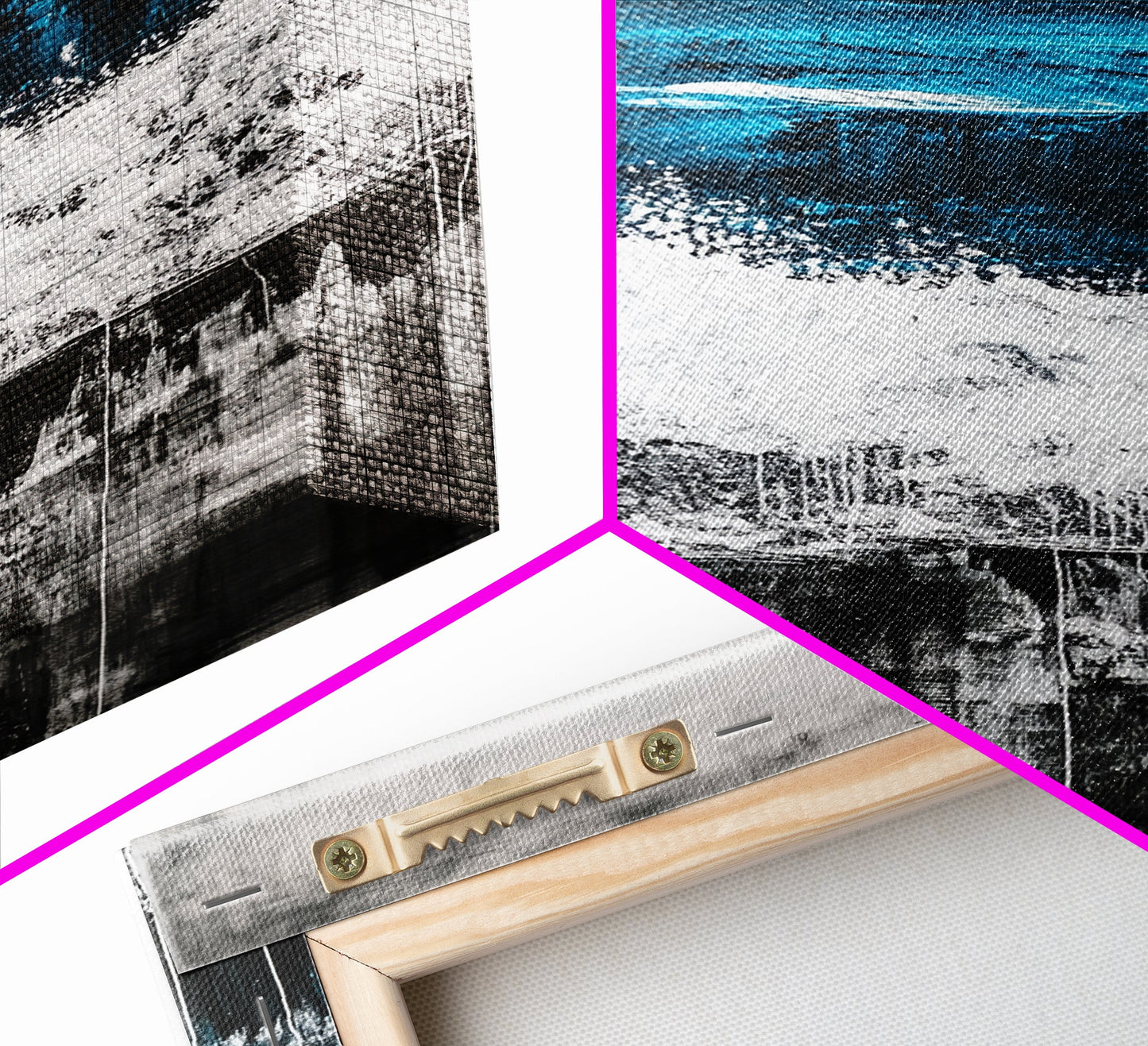 Sunset Mountain, Fall Colors, Vibrant Abstract, Framed Canvas Print, Rustic Home Decor, Nature Inspired Art, Living Room Wall Art