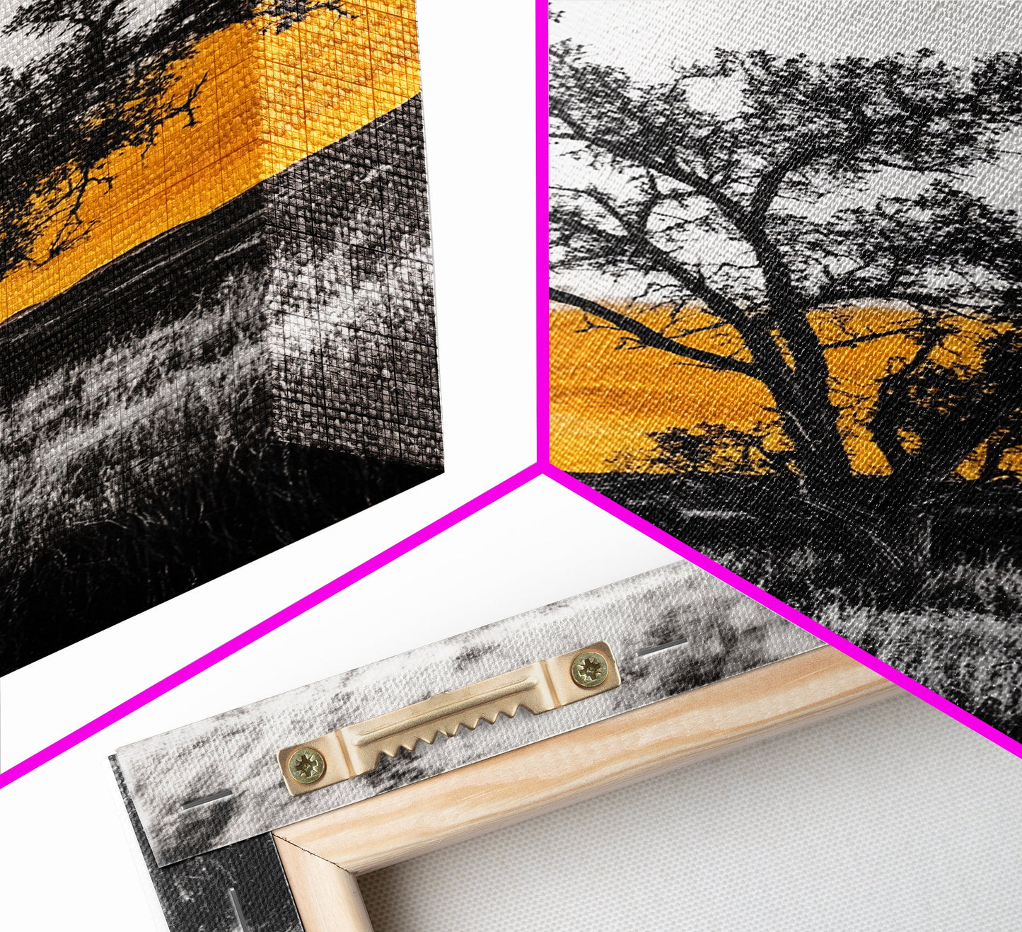 Lone Tree Sunset, dramatic landscape print, fall sunset art, rustic countryside decor, warm autumn painting, framed canvas print, hallway