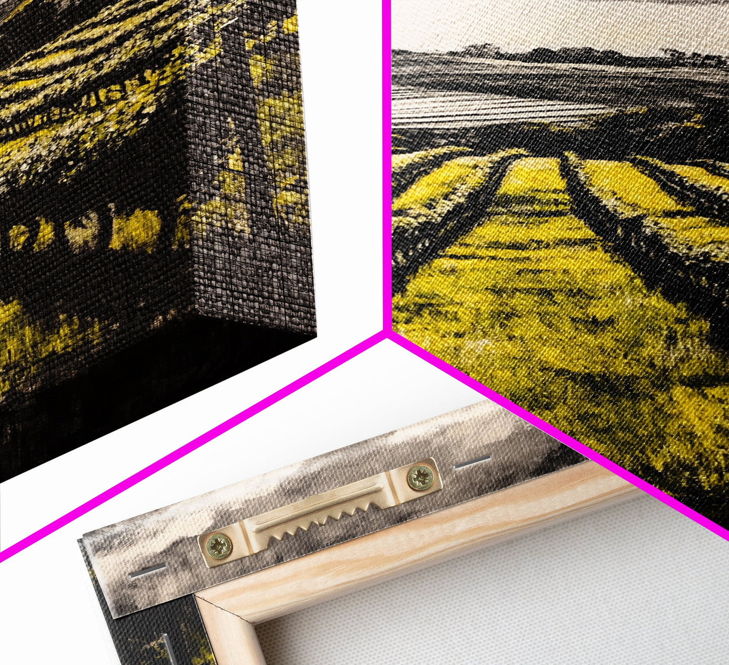 Vineyard Path, Rolling Hills, Rustic Landscape, Canvas Print, Country Farmhouse Art, Kitchen Wall Decor, Wine Lover Gift, Fall Vibes