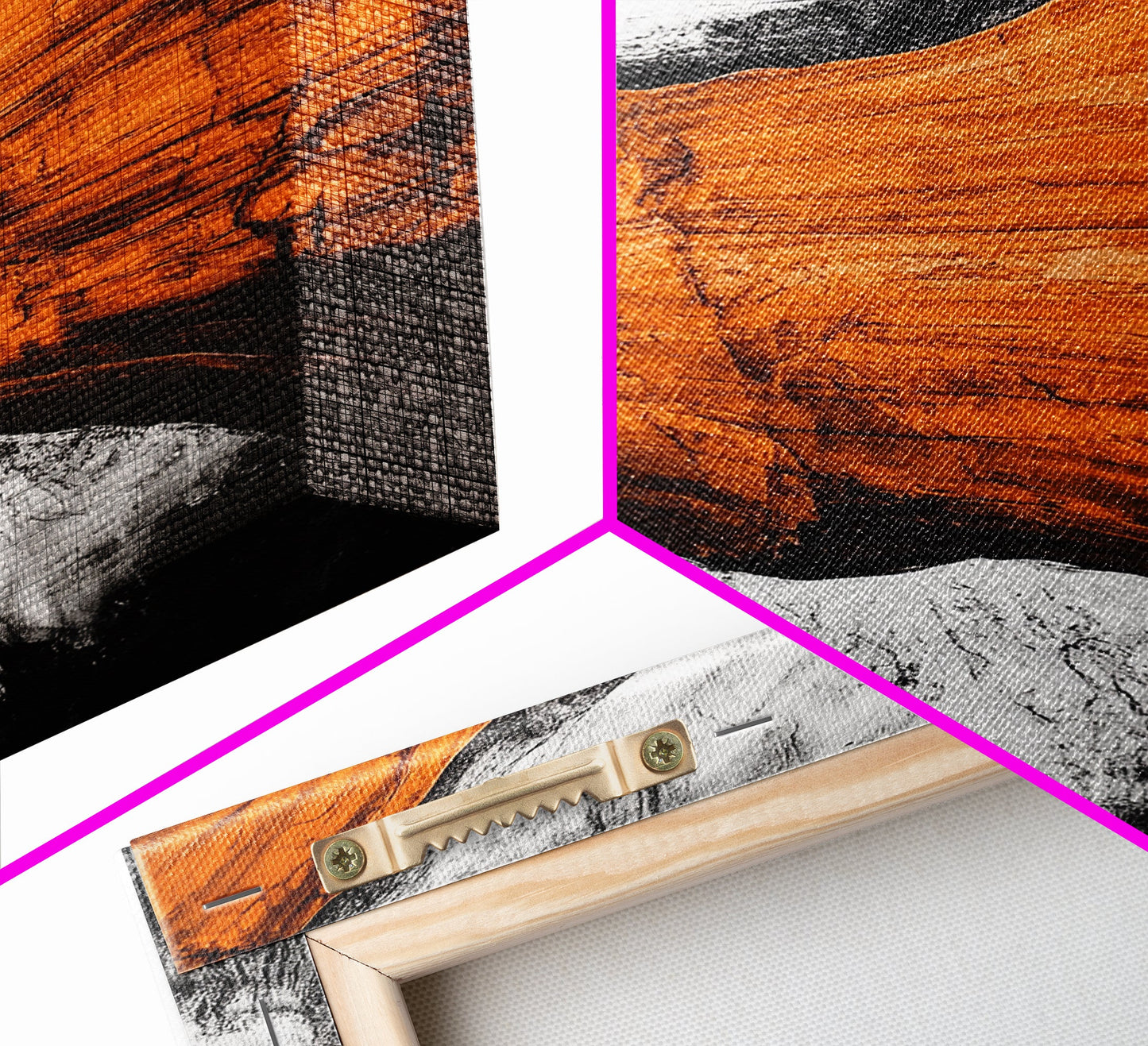 Desert Abstract, Earthy Canvas Print, Warm Toned Art, Southwest Wall Decor, Modern Boho Painting, Minimalist Home Artwork