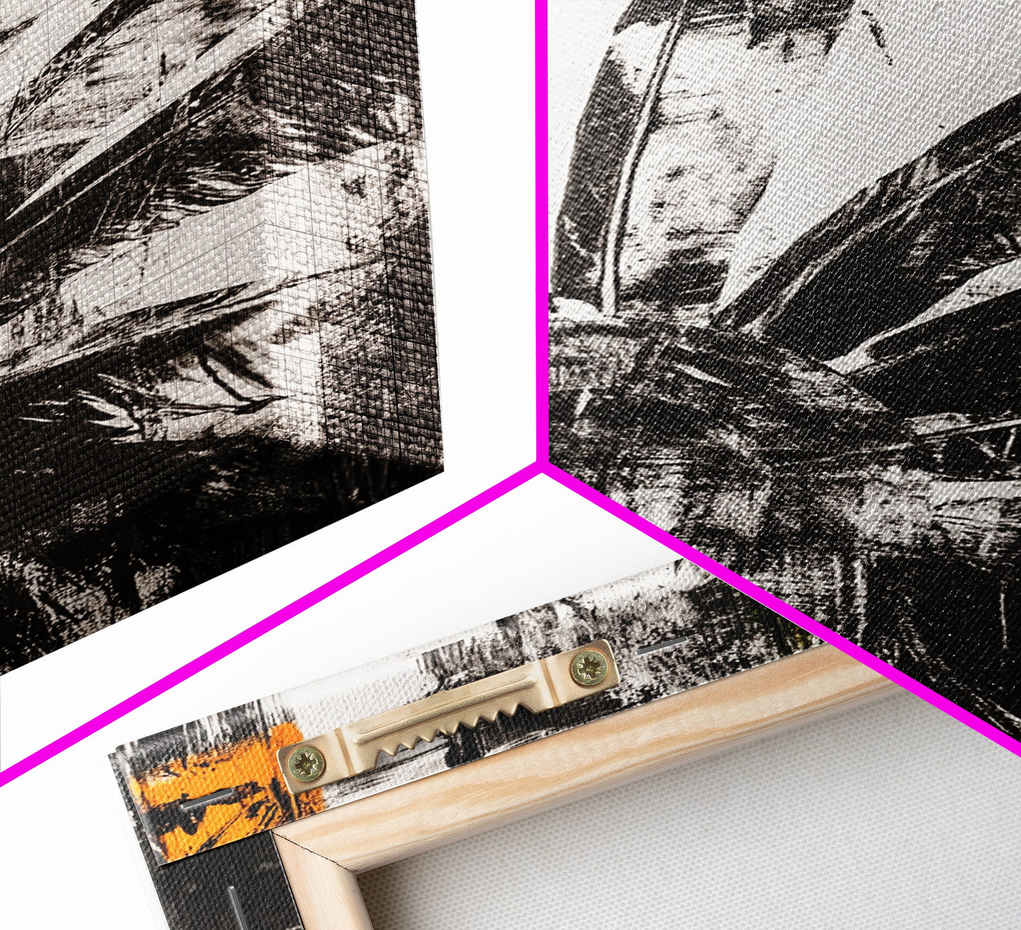 Sunflower, Black White Floral Art, Rustic Boho Decor, Farmhouse Wall Art, Nature Botanical Print, Framed Canvas Print