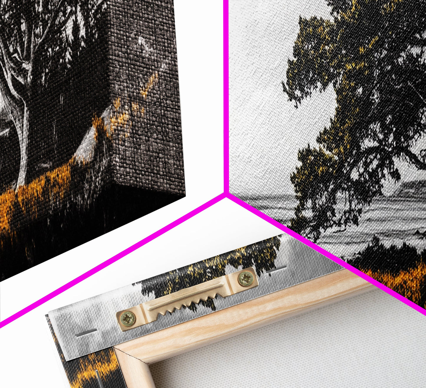 Lone Tree, Coastal Landscape, Nature Painting, Dramatic Sky, Canvas Print, Serene Wall Art, Living Room Decor, Zen Artwork