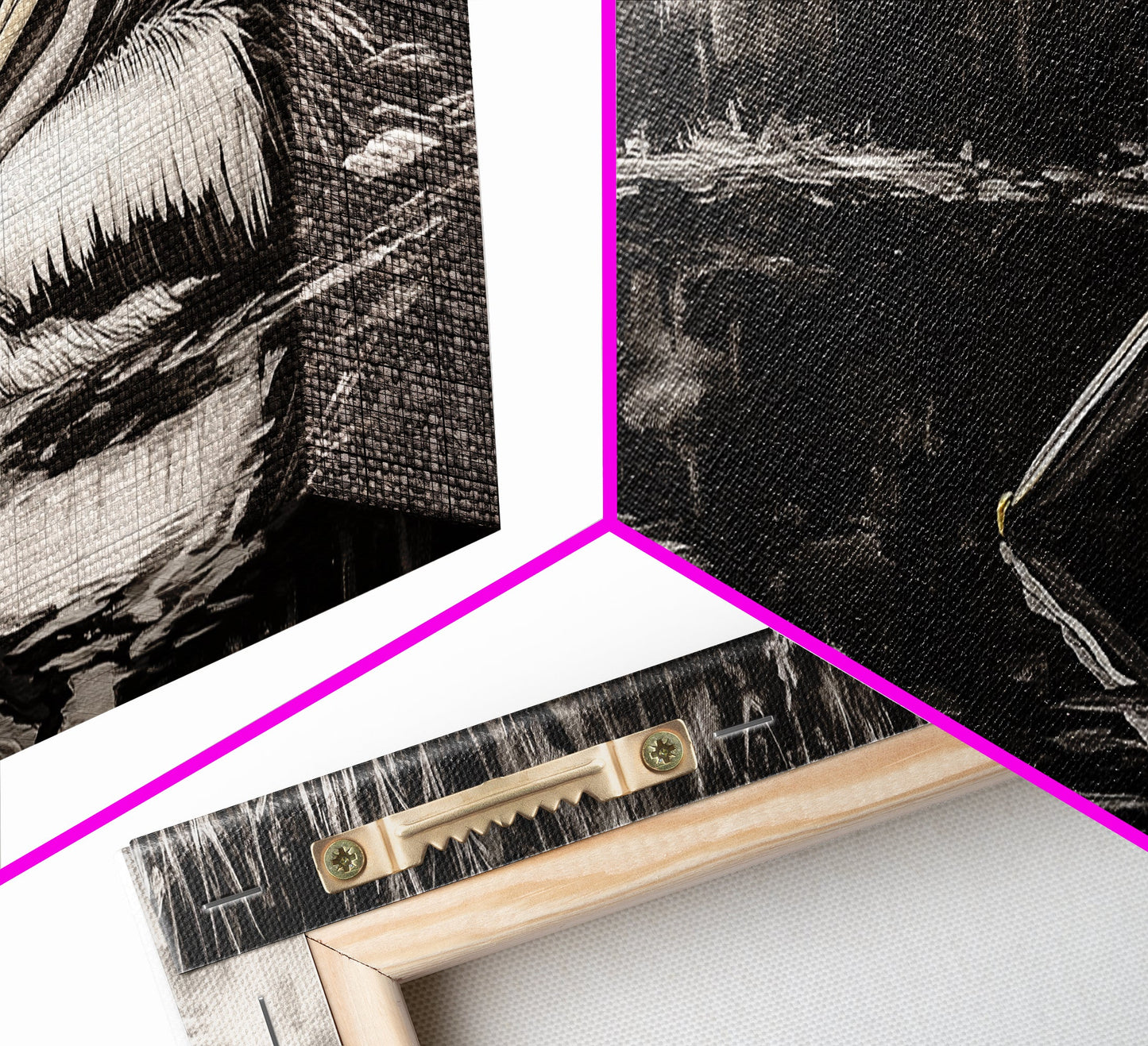 Pelican Reflection, Black White, Wildlife Art, Canvas Print, Nature Wall Art, Coastal Home Decor, Bird Lovers Gift, Monochrome Photography