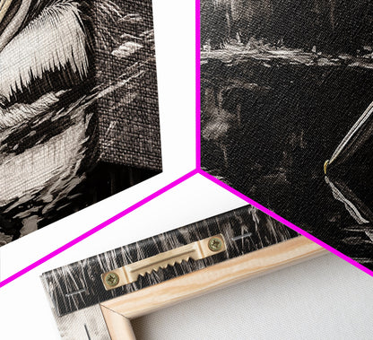 Pelican Reflection, Black White, Wildlife Art, Canvas Print, Nature Wall Art, Coastal Home Decor, Bird Lovers Gift, Monochrome Photography