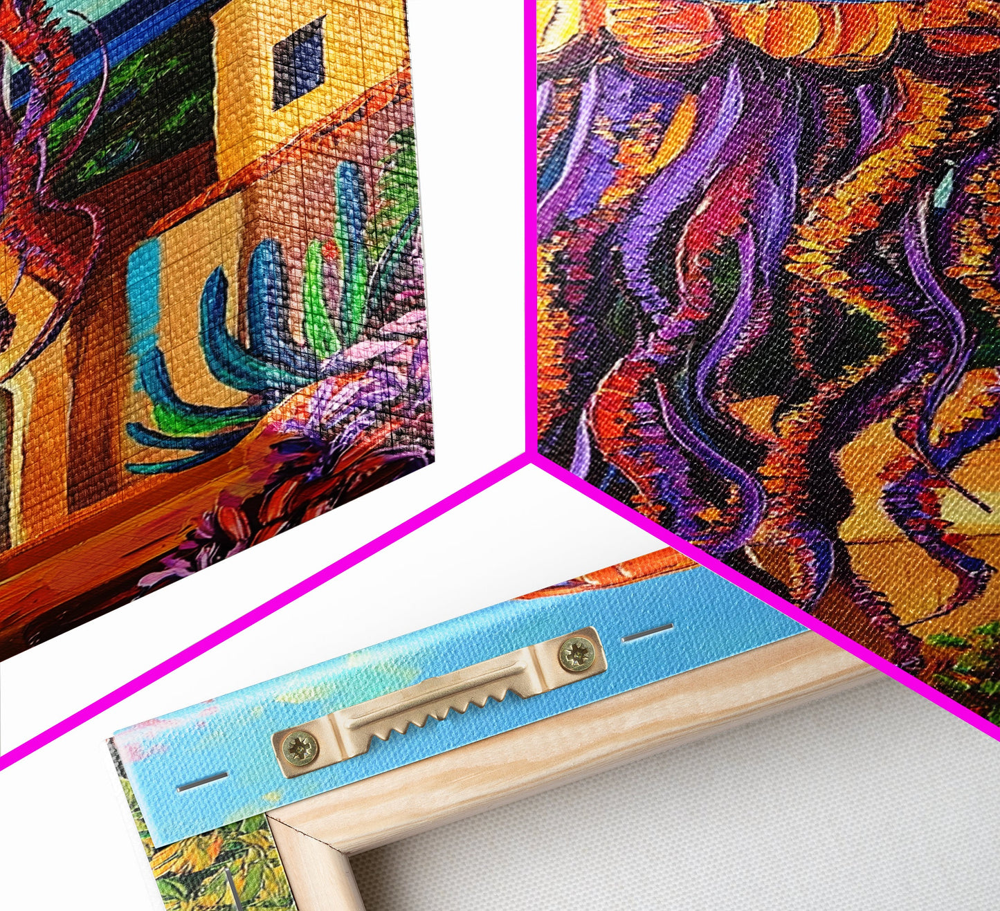 Jellyfish Surreal, Ocean, Dreamy Framed Canvas Print, Coastal Living Room Wall Art, Fantasy Sea Creature Art, Bright Tropical Decor