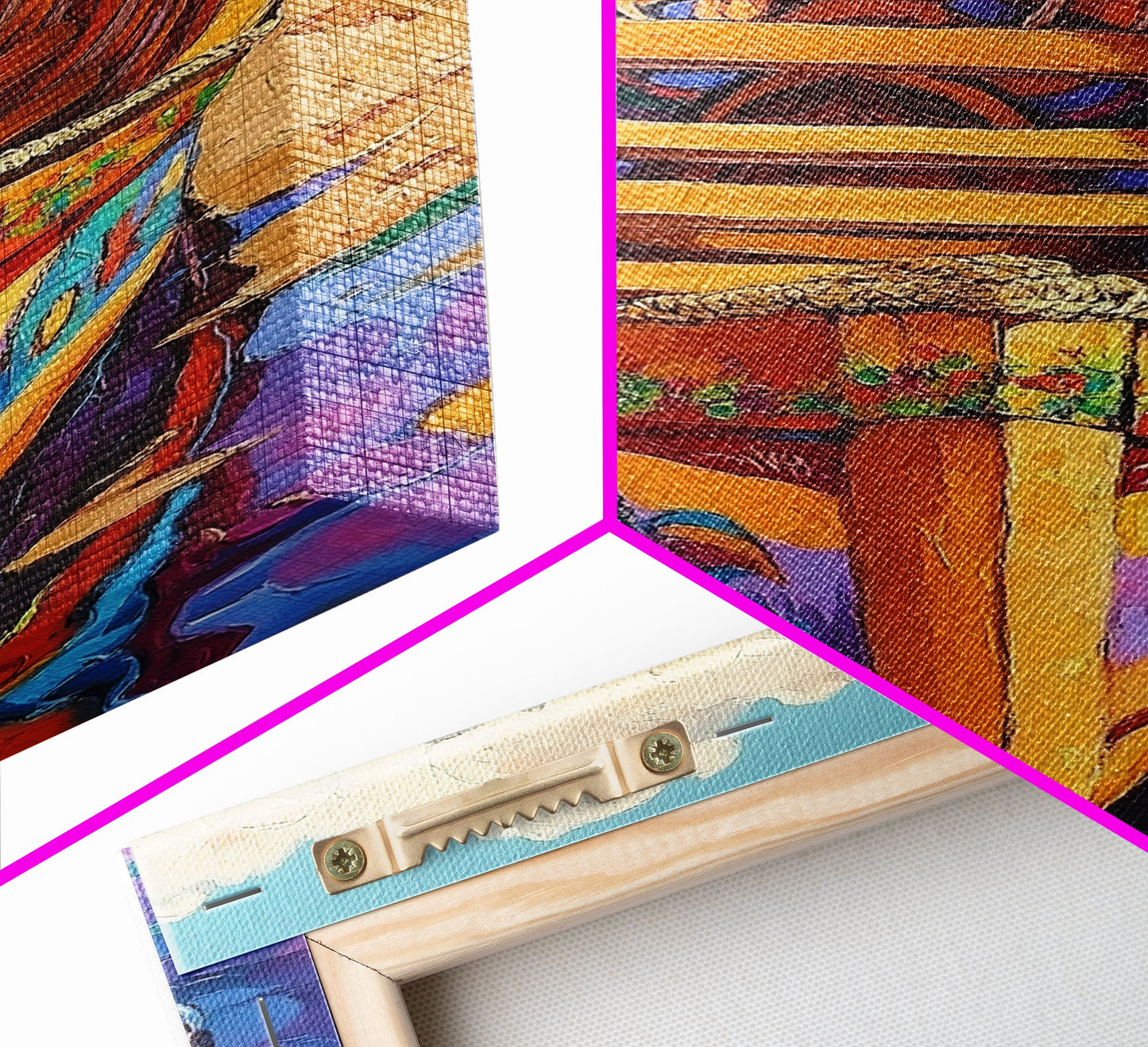 Painted Boat, Coastal Home, Nautical Style, Vibrant Beach Scene, Seaside Decor, Bathroom Wall Art, Canvas Print, Summer Vibes Art