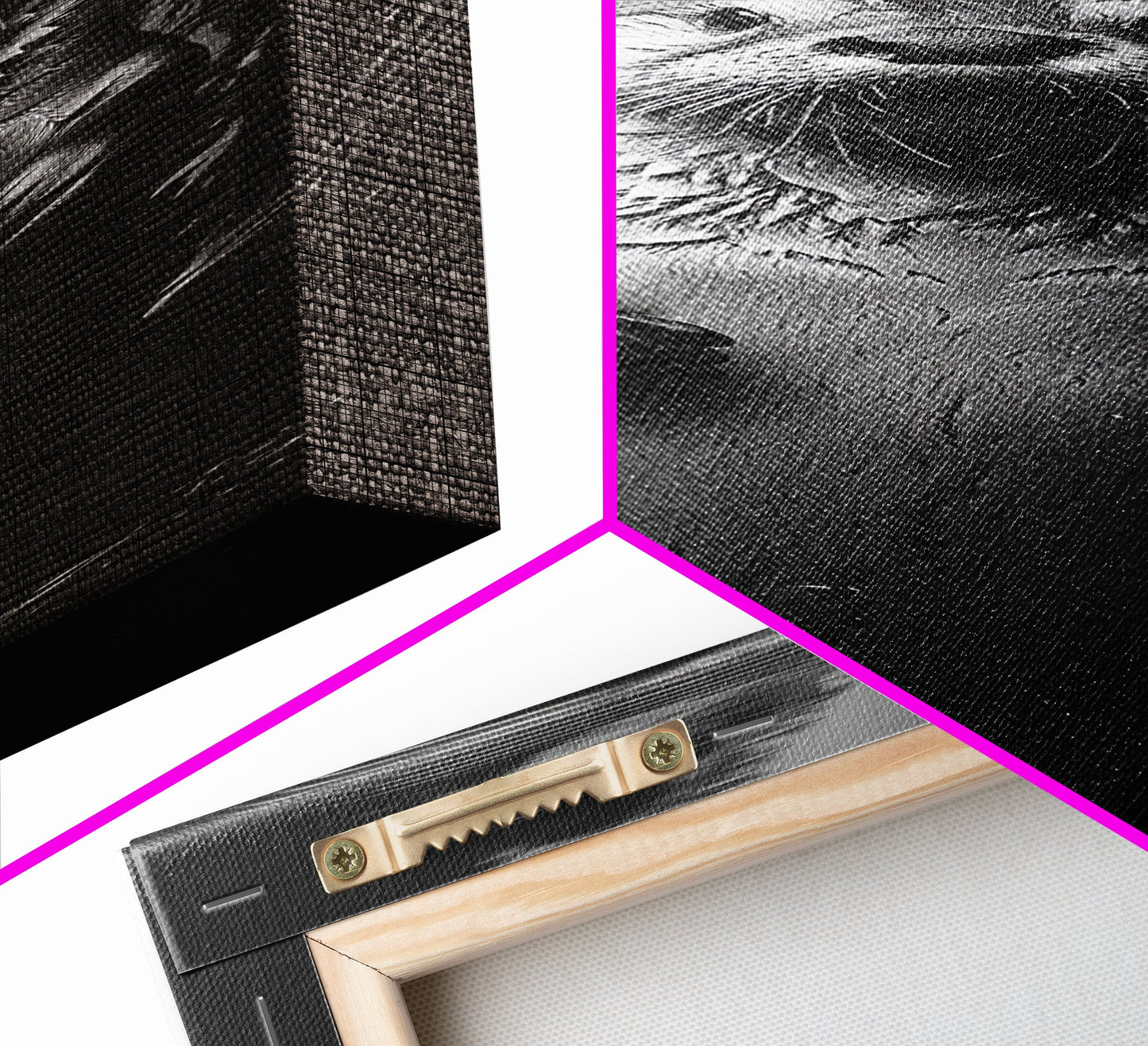 Cute Otter, Wildlife Charm, Animal Portrait, Black White Art, Canvas Print, Kids Room Wall Art, Woodland Nursery, Nature Lover Gift