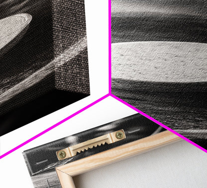 Artisan Soap Closeup, Rustic Spa Detail, Monochrome Still Life, Framed Canvas Print, Bathroom Decor, Minimalist Art, Cozy Home Accent