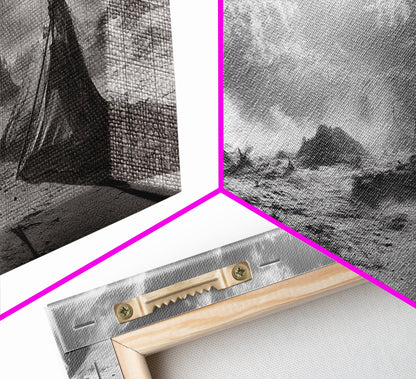 Wüstenzeltszene, surreale Stammeslandschaft, Zelte unter stürmischem Himmel, Leinwanddruck, Wandbild fürs Wohnzimmer, Boho-Nomaden-Ästhetik, Wandbild fürs Wohnzimmer