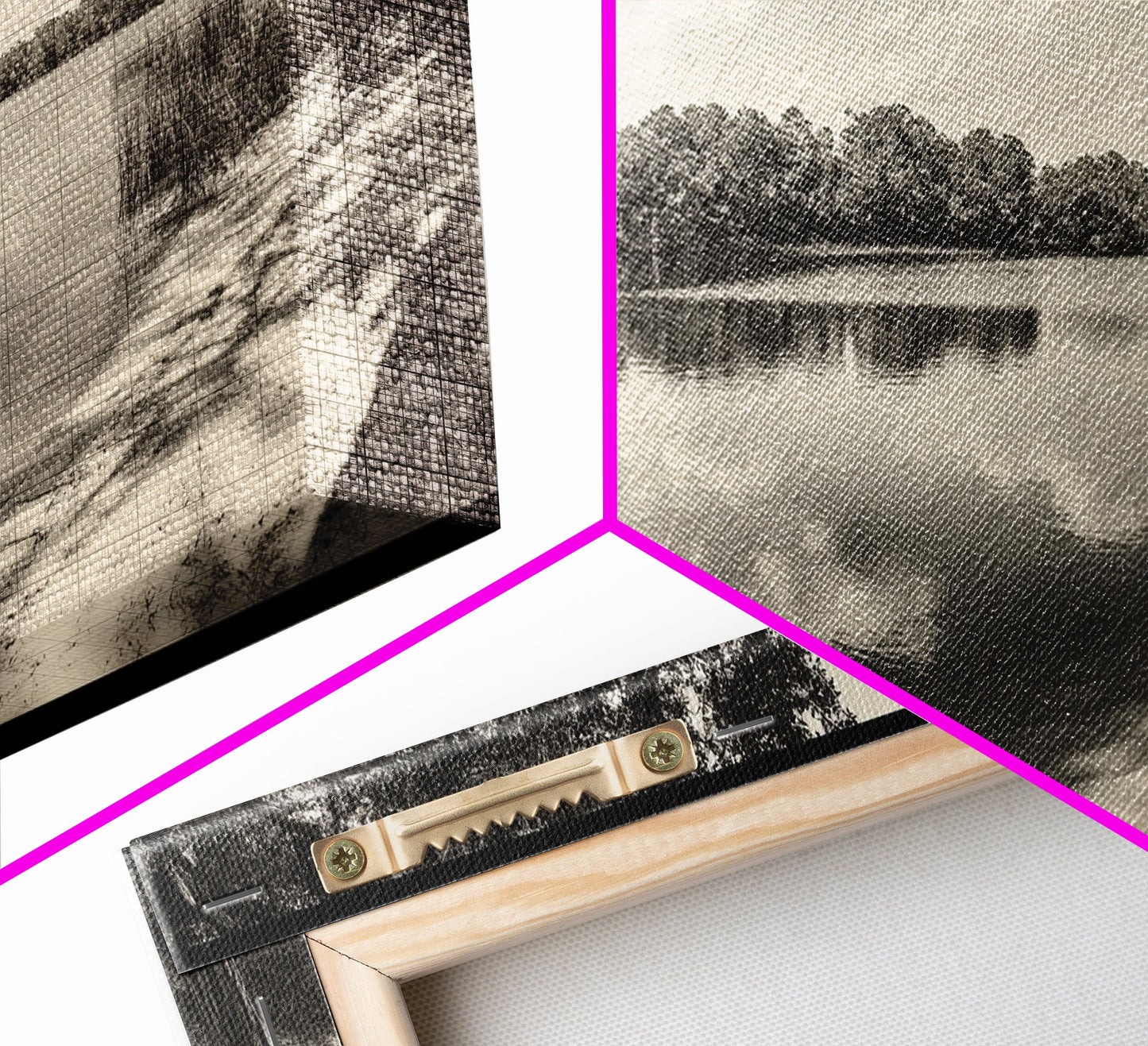 Tranquil Lake View, Peaceful Reflection Water, Nature Shoreline Print, Canvas Print, Entryway Wall Art, Rustic Neutral Decor, Rustic Bedroom Print