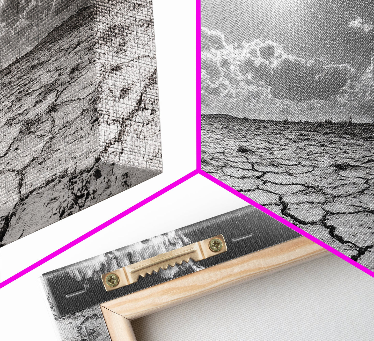 Cracked Earth Sun, Desert Landscape, Dramatic Sky, Canvas Print, Southwestern Decor, Fall Wall Art, Earth Tones Rustic Home Accent