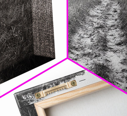 Naturpfad, minimalistische Naturfotografie, ländliche Landschaft, rustikale Herbst-Wandkunst, neutrale Wohndekoration, gerahmter Leinwanddruck