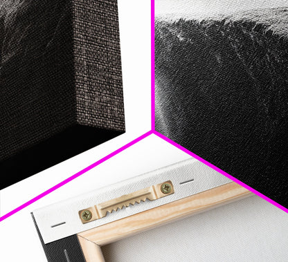 Misty Cliff, Fantasy Landscape, Monochrome Art, Mysterious Edge, Canvas Print, Moody Wall Decor, Bedroom Wall Art, Dark Nature Photography