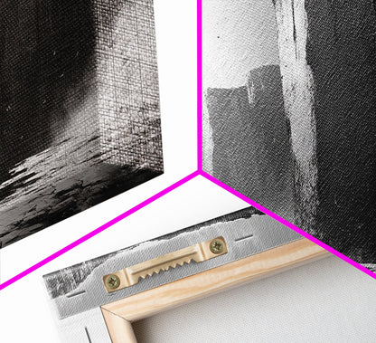 Ocean Cliffs, Towering Rock, Misty Coast, Rugged Seascape, Canvas Print, Moody Wall Art, Office Decor, Dramatic Landscape, Office Decor