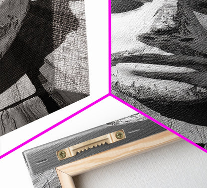 Weathered Mask, Coastal Surreal, Driftwood Dream, Canvas Print, Abstract Wall Art, Rustic Home Decor, Boho Artistic Style