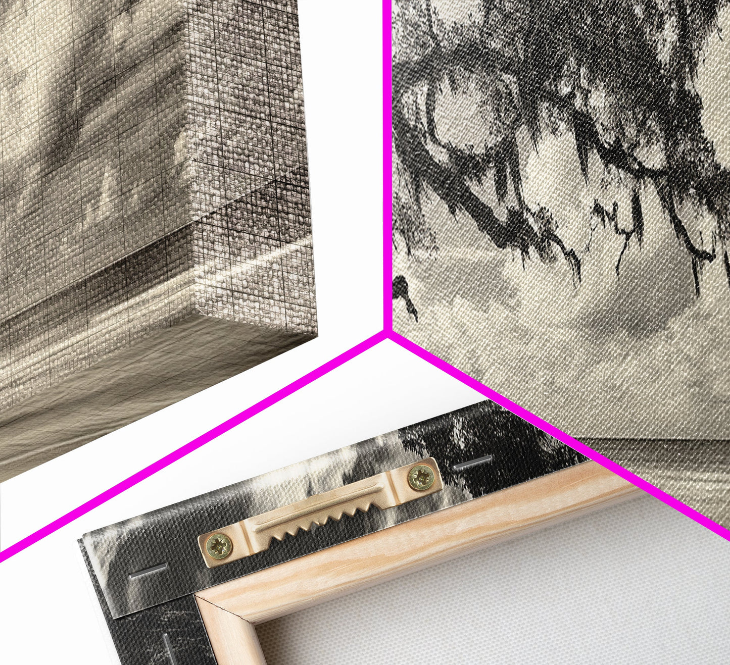 Südliche Eiche, Küstenbaum, Strandidylle, idyllische Landschaft, Leinwanddruck, neutrale Wohnzimmerkunst, Boho-Naturdekor, Strandwandkunst