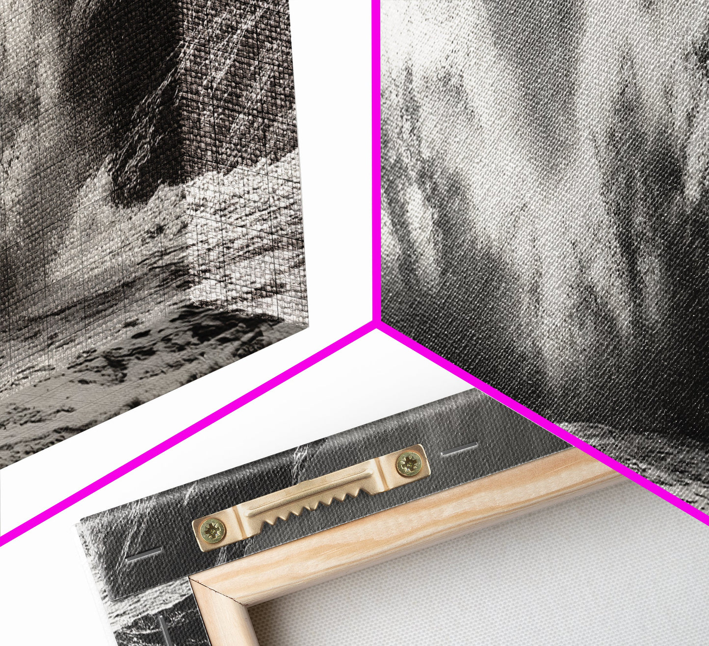 Ocean Splash, Powerful Wave Crash, Coastal Energy Wall Art, Framed Canvas Print, Modern Beach House Decor, Dynamic Living Room Art