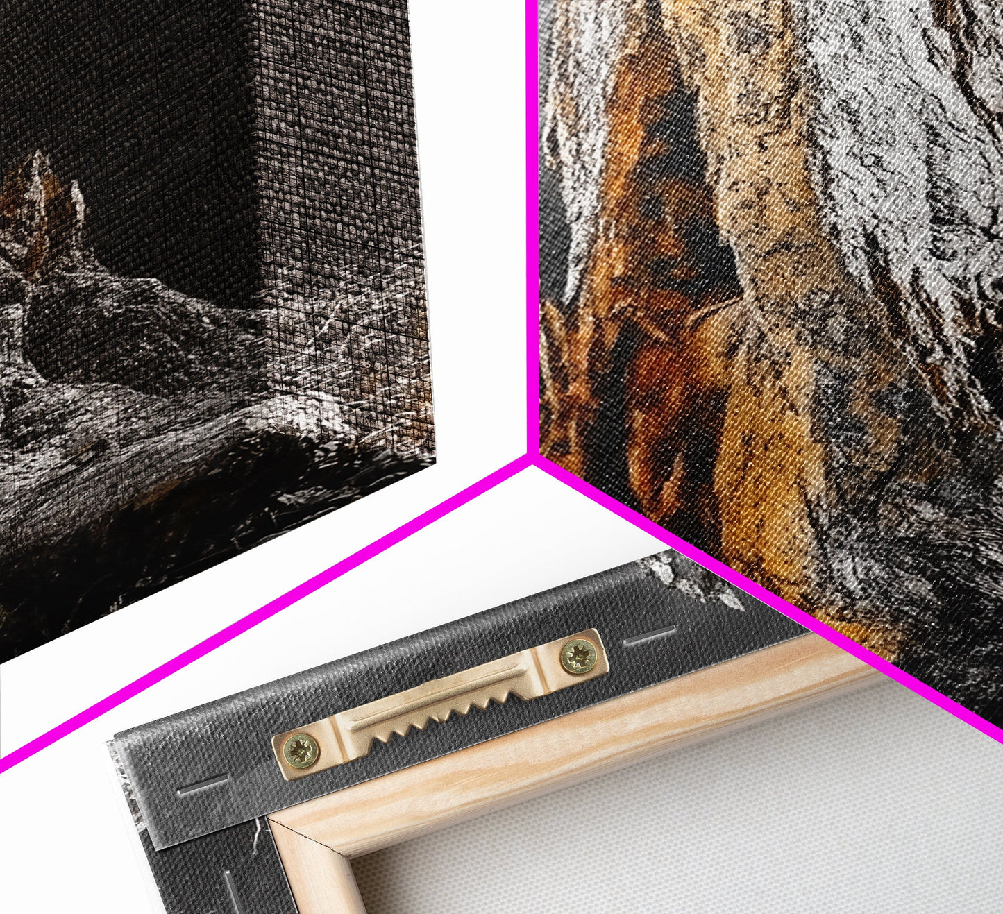 Forest Stump, Enchanted Tree, Woodland Nature, Autumn Mood, Framed Canvas Print, Rustic Wall Art, Cabin Decor, Fall Wall Accent