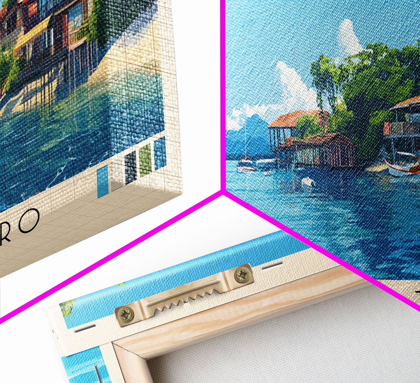 Bocas del Toro , Panamá Panoramic Beach Print, Vacation Gift, Panamá Wall Art, Beach Painting, Beach Decor, Beach Painting