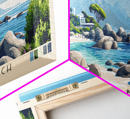 Boulders Beach, Cape Town Panoramic Print, Vacation Gift, Cape Town Wall Art, Vacation Wall Art, Vacatation Memories, Beach Decor, Beach Or Lakehouse Art