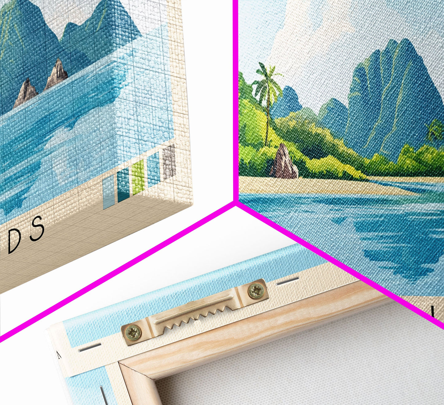 Drunken Islands, Venezuela Panoramic Print, Vacation Gift, Venezuela Wall Art, Vacation Wall Art, Vacatation Memories, Beach Decor, Beach Or Lakehouse Art